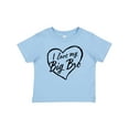 thumbnail image 1 of Inktastic I Love My Big Bro in Black Chalk Heart Boys or Girls Baby T-Shirt, 1 of 5