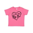 thumbnail image 1 of Inktastic I Love My Big Bro in Black Chalk Heart Boys or Girls Baby T-Shirt, 1 of 5