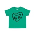 thumbnail image 1 of Inktastic I Love My Big Bro in Black Chalk Heart Boys or Girls Toddler T-Shirt, 1 of 5