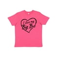 thumbnail image 1 of Inktastic I Love My Big Bro in Black Chalk Heart Youth T-Shirt, 1 of 5