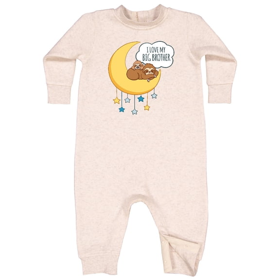 Inktastic I Love My Big Brother Baby Fleece Romper