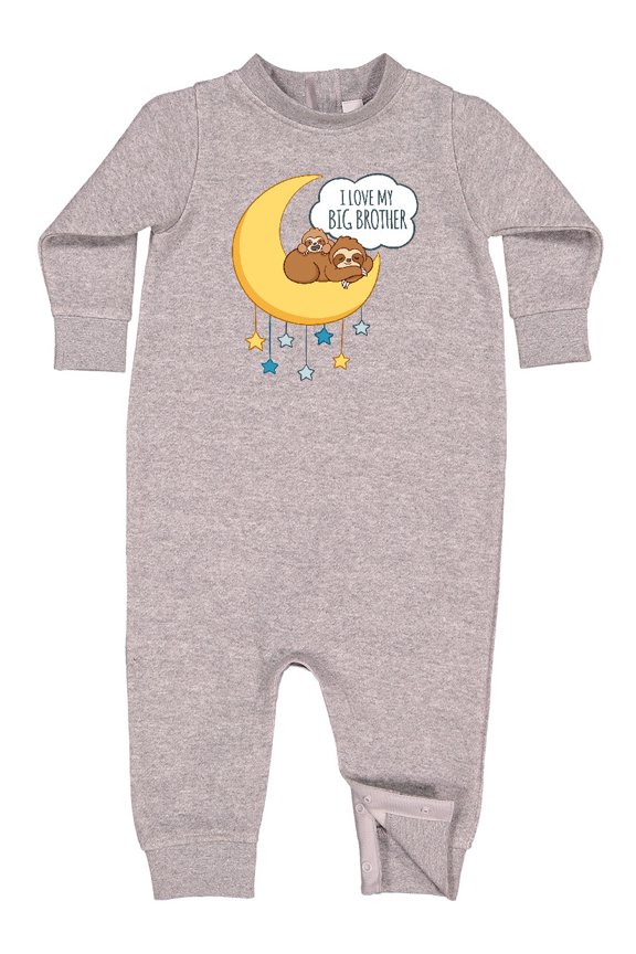 I Love My Big Brother Baby Fleece Romper