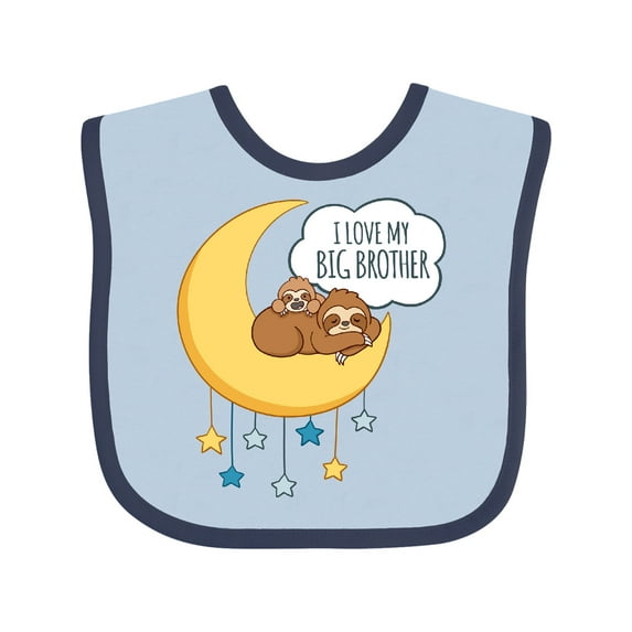 Inktastic I Love My Big Brother Boys or Girls Baby Bib