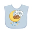 thumbnail image 1 of Inktastic I Love My Big Brother Boys or Girls Baby Bib, 1 of 4