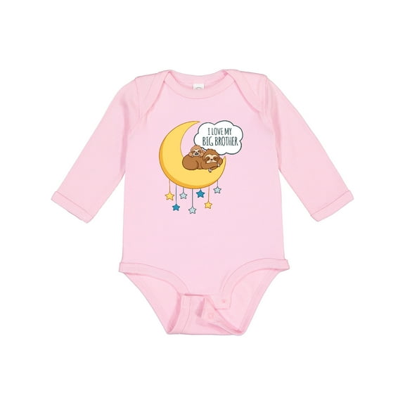 Inktastic I Love My Big Brother Boys or Girls Long Sleeve Baby Bodysuit