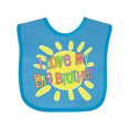 thumbnail image 1 of Inktastic I Love My Big Brother Sun and Rainbow Letters Boys or Girls Baby Bib, 1 of 4
