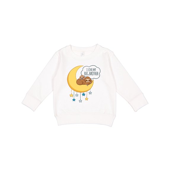 Inktastic I Love My Big Brother Toddler Sweatshirt