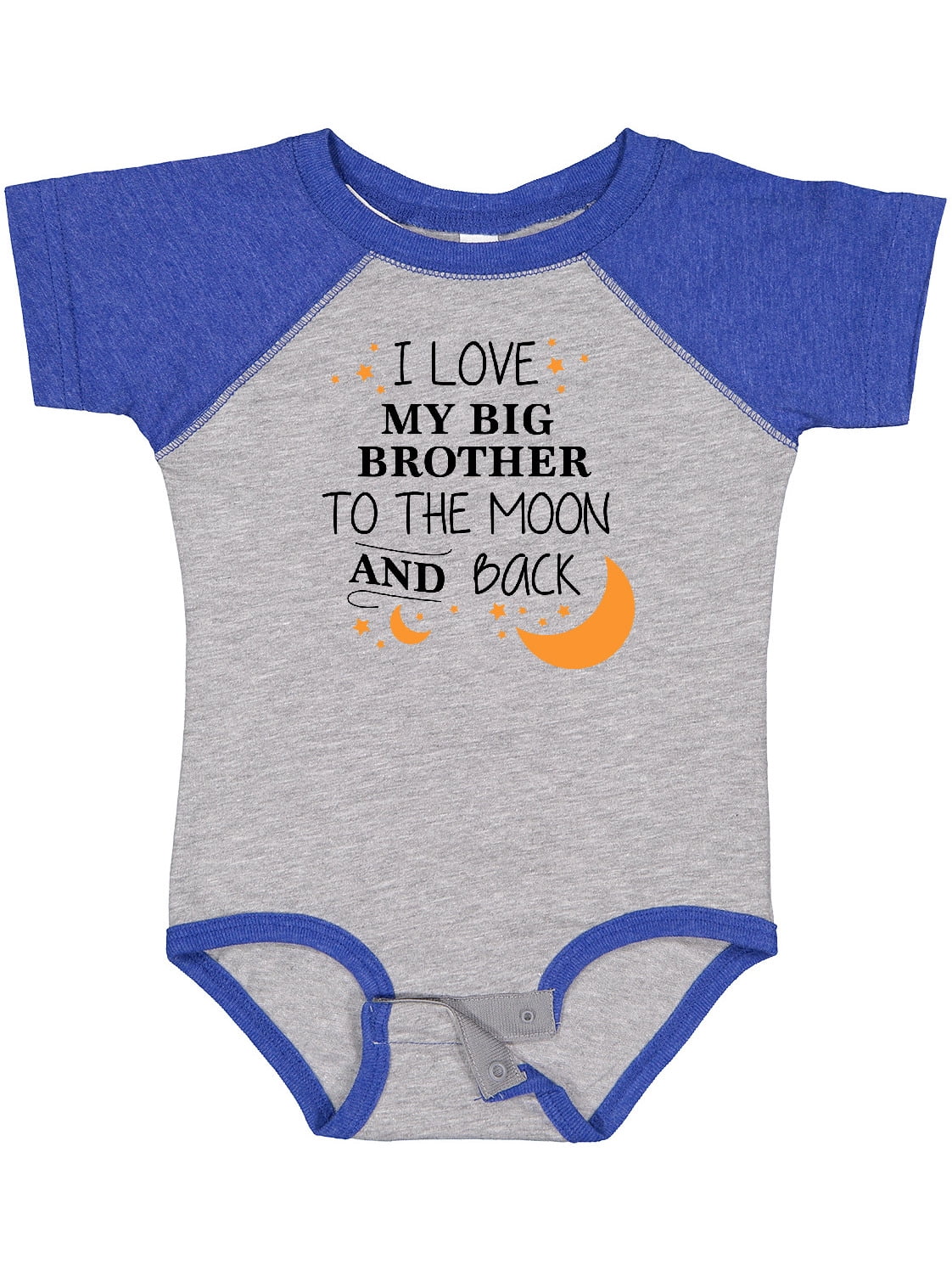 Inktastic I Love My Big Brother to the Moon and Back Boys or Girls Baby Bodysuit