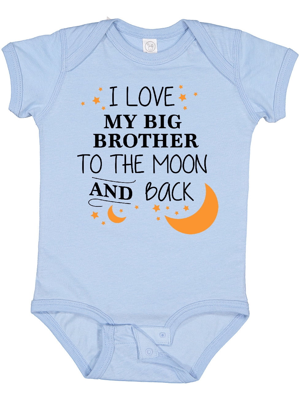 Inktastic I Love My Big Brother to the Moon and Back Boys or Girls Baby Bodysuit