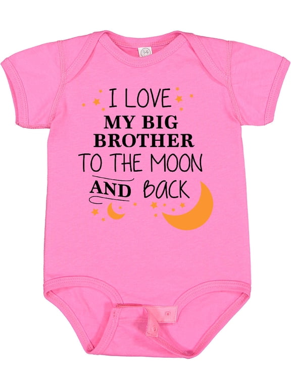 I Love My Big Brother to the Moon and Back Boys or Girls Baby Bodysuit
