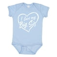 thumbnail image 1 of Inktastic I Love My Big Sis in White Chalk Heart Boys or Girls Baby Bodysuit, 1 of 5