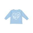 thumbnail image 1 of Inktastic I Love My Big Sis in White Chalk Heart Boys or Girls Long Sleeve Toddler T-Shirt, 1 of 5