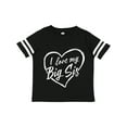 thumbnail image 1 of Inktastic I Love My Big Sis in White Chalk Heart Boys or Girls Toddler T-Shirt, 1 of 5