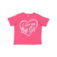 thumbnail image 1 of Inktastic I Love My Big Sis in White Chalk Heart Boys or Girls Toddler T-Shirt, 1 of 5