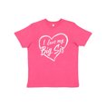 thumbnail image 1 of Inktastic I Love My Big Sis in White Chalk Heart Youth T-Shirt, 1 of 5