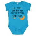 thumbnail image 1 of Inktastic I Love My Big Sis to the Moon and Back Boys or Girls Baby Bodysuit, 1 of 5