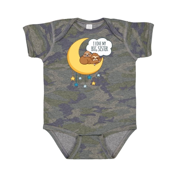 Inktastic I Love My Big Sister Boys or Girls Baby Bodysuit