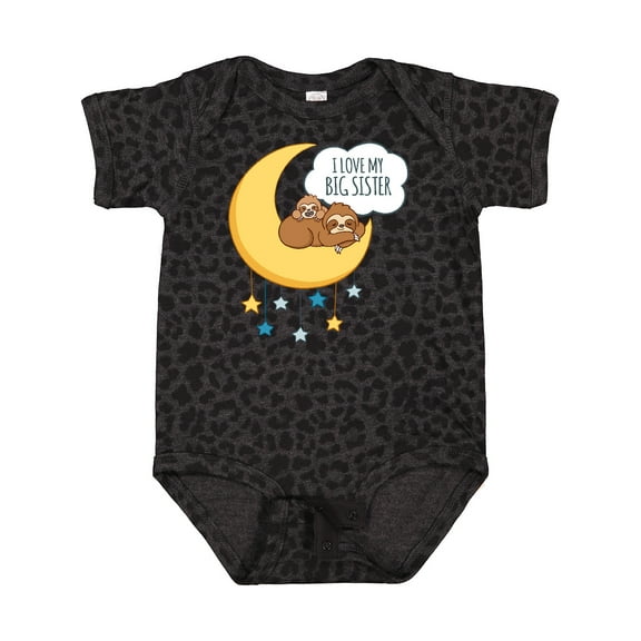 Inktastic I Love My Big Sister Boys or Girls Baby Bodysuit