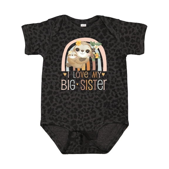 Inktastic I Love My Big Sister Boys or Girls Baby Bodysuit