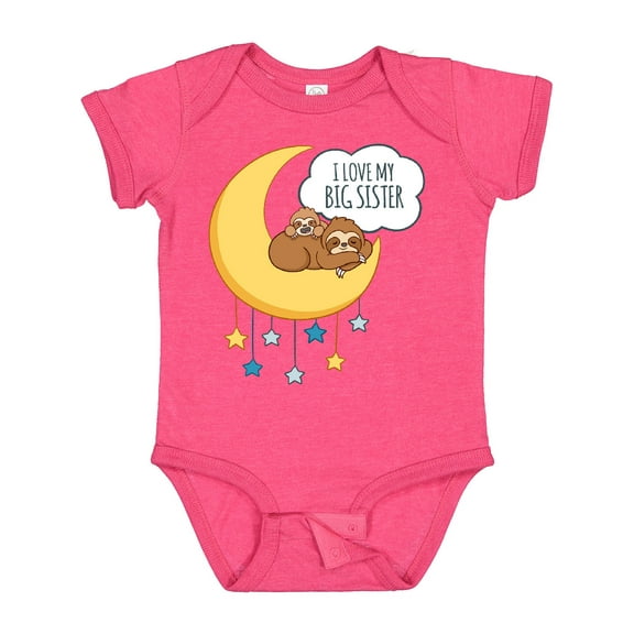 Inktastic I Love My Big Sister Boys or Girls Baby Bodysuit