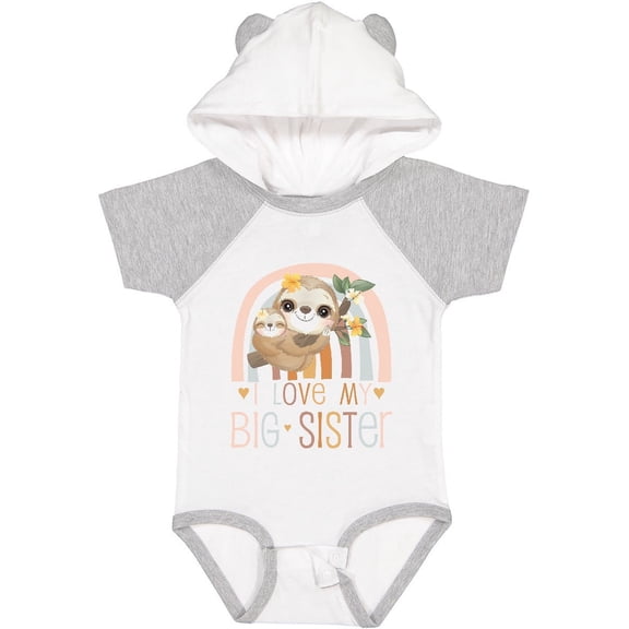 Inktastic I Love My Big Sister Boys or Girls Baby Bodysuit