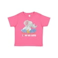 thumbnail image 1 of Inktastic I Love My Big Sister Cute Elephants with Moon and Stars Boys or Girls Baby T-Shirt, 1 of 5