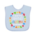 thumbnail image 1 of Inktastic I Love My Brother Autism Awareness Boys or Girls Baby Bib, 1 of 4