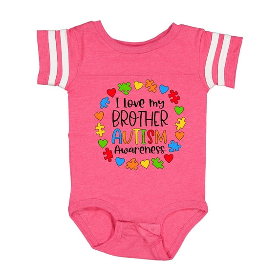 Inktastic I Love My Brother Autism Awareness Boys or Girls Baby Bodysuit
