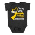 thumbnail image 1 of Inktastic I Love My Brother Childhood Cancer Awareness Hope, Support, Cure Boys or Girls Baby Bodysuit, 1 of 5