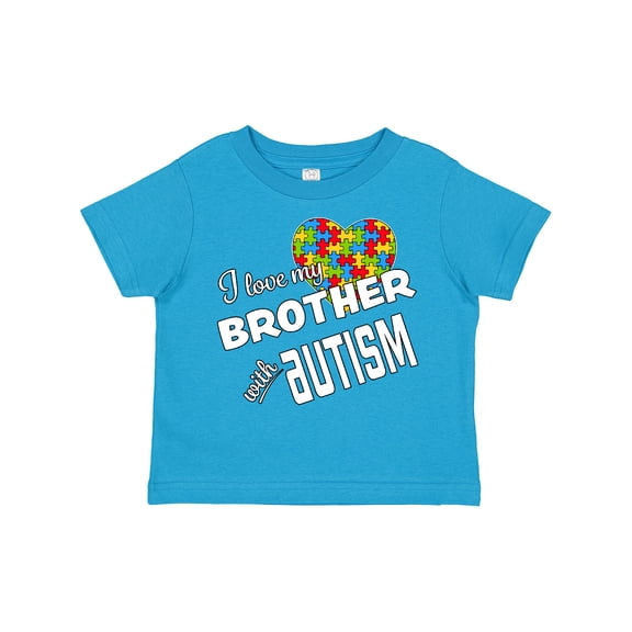Inktastic I Love My Brother with Autism Boys or Girls Toddler T-Shirt