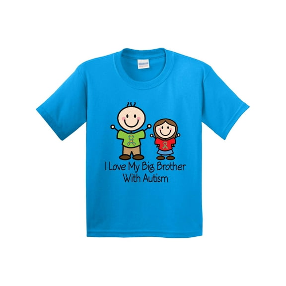 Inktastic I Love My Brother with Autism Youth T-Shirt
