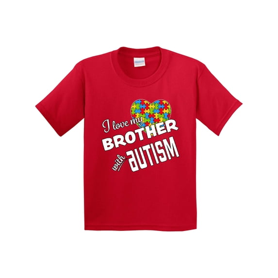 Inktastic I Love My Brother with Autism Youth T-Shirt