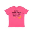 thumbnail image 1 of Inktastic I Love My Brothers To The Moon and Back Youth T-Shirt, 1 of 5