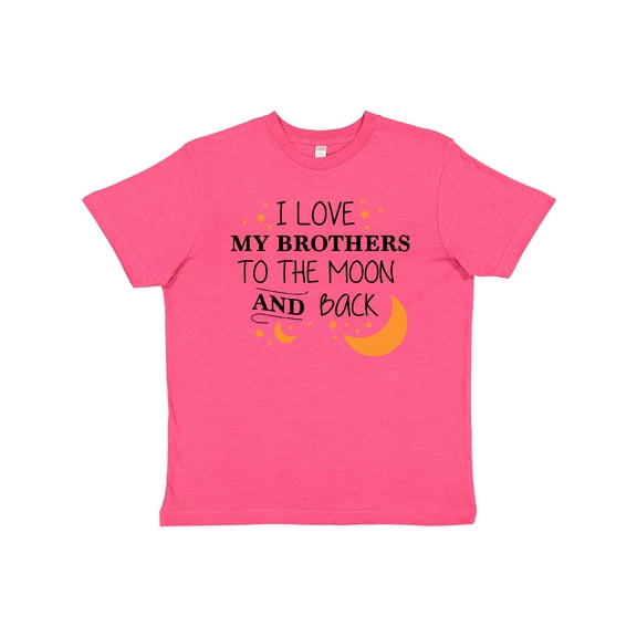Inktastic I Love My Brothers To The Moon and Back Youth T-Shirt