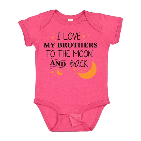 Inktastic I Love My Brothers to the Moon and Back Boys or Girls Baby Bodysuit