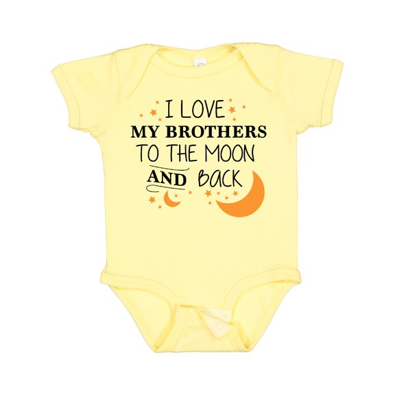 Inktastic I Love My Brothers to the Moon and Back Boys or Girls Baby Bodysuit