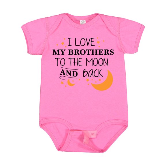 Inktastic I Love My Brothers to the Moon and Back Boys or Girls Baby Bodysuit