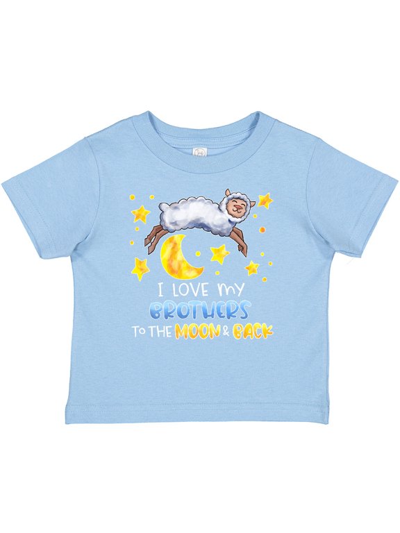 I Love My Brothers to the Moon and Back Cute Sheep Boys or Girls Baby T-Shirt