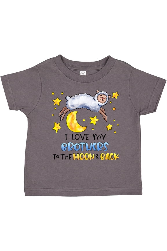 I Love My Brothers to the Moon and Back Cute Sheep Boys or Girls Toddler T-Shirt