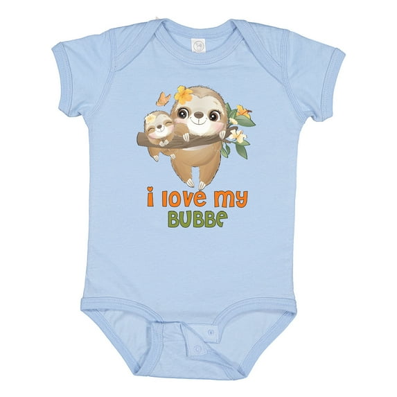 Inktastic I Love My Bubbe Boys or Girls Baby Bodysuit