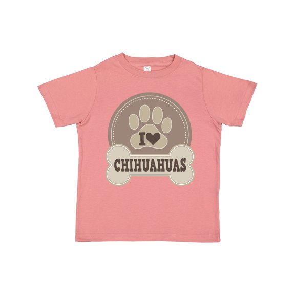 Inktastic I Love My Chihuahua dog Boys or Girls Toddler T-Shirt