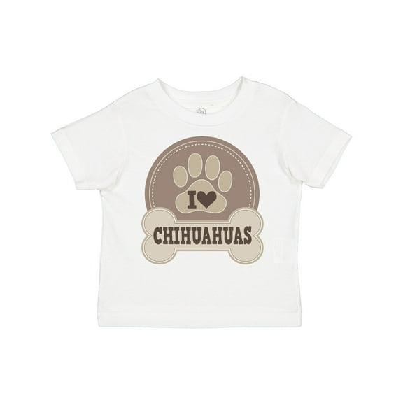 Inktastic I Love My Chihuahua dog Boys or Girls Toddler T-Shirt