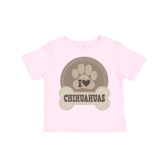 Inktastic I Love My Chihuahua dog Boys or Girls Toddler T-Shirt