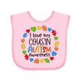 thumbnail image 1 of Inktastic I Love My Cousin Autism Awareness Boys or Girls Baby Bib, 1 of 4