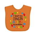 thumbnail image 1 of Inktastic I Love My Cousin Autism Awareness Boys or Girls Baby Bib, 1 of 4