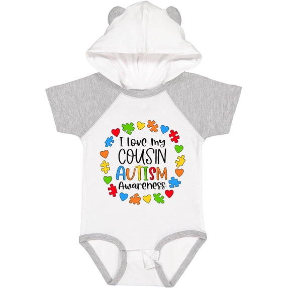 Inktastic I Love My Cousin Autism Awareness Boys or Girls Baby Bodysuit
