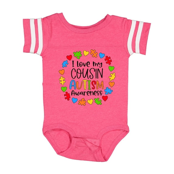 Inktastic I Love My Cousin Autism Awareness Boys or Girls Baby Bodysuit