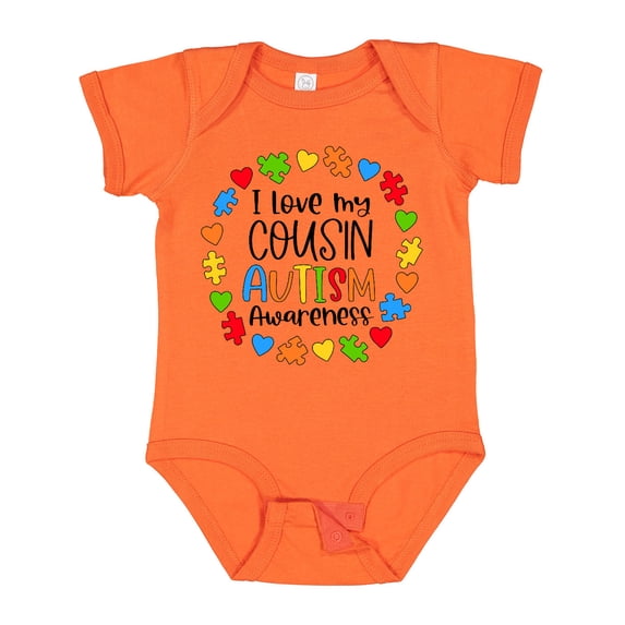 Inktastic I Love My Cousin Autism Awareness Boys or Girls Baby Bodysuit