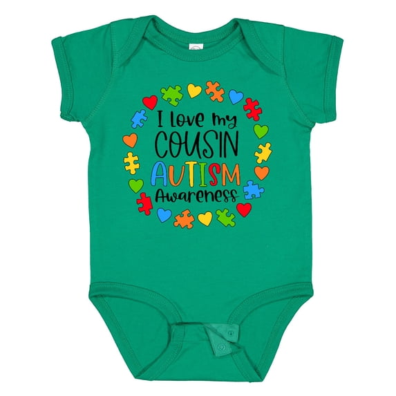 Inktastic I Love My Cousin Autism Awareness Boys or Girls Baby Bodysuit