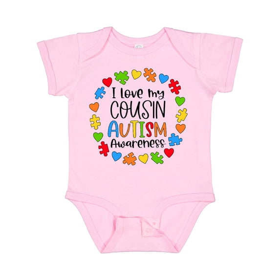 Inktastic I Love My Cousin Autism Awareness Boys or Girls Baby Bodysuit